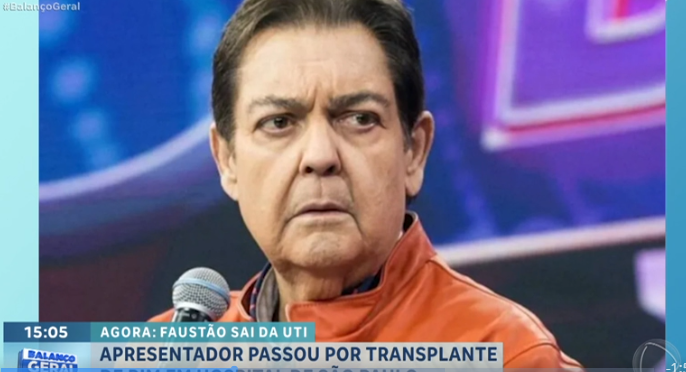 Faustão está otimista após transplante de rim: “Mais uma semana e estou em casa”