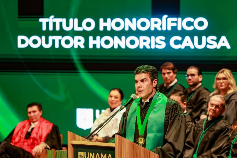 Governador Helder Barbalho recebe o título de ‘Doutor Honoris Causa’ de Universidade